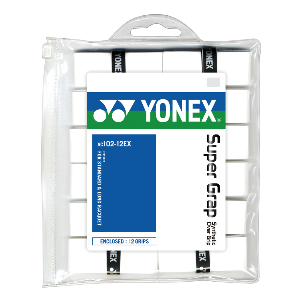 YONEX 12er SUPER GRAP PACKUNG WHITE