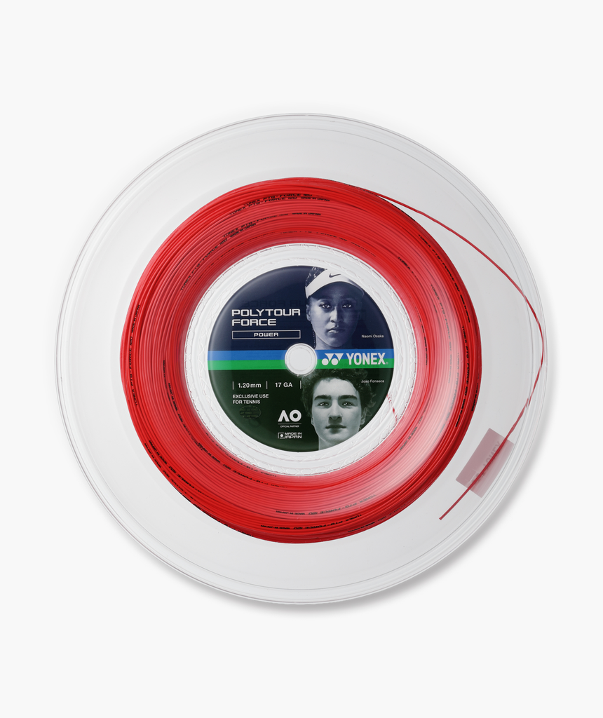 YONEX POLY TOUR FORCE Bright Red REEL 1.25mm